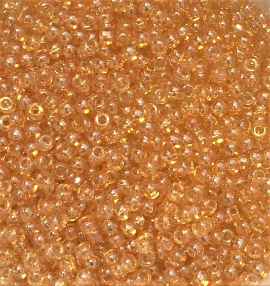 Toho Seed Beads size 11/0 Transparent luster Light Topaz TRD-103