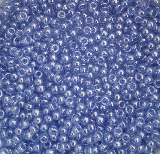 Toho Seed Beads size 11/0 Transparent Luster Light Sapphire TRD-107