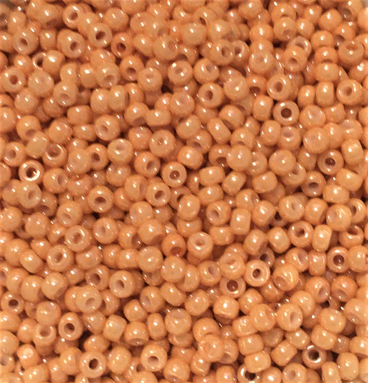 Toho Seed Beads size 11/0 Opaque Luster Dark Beige TRD-123d