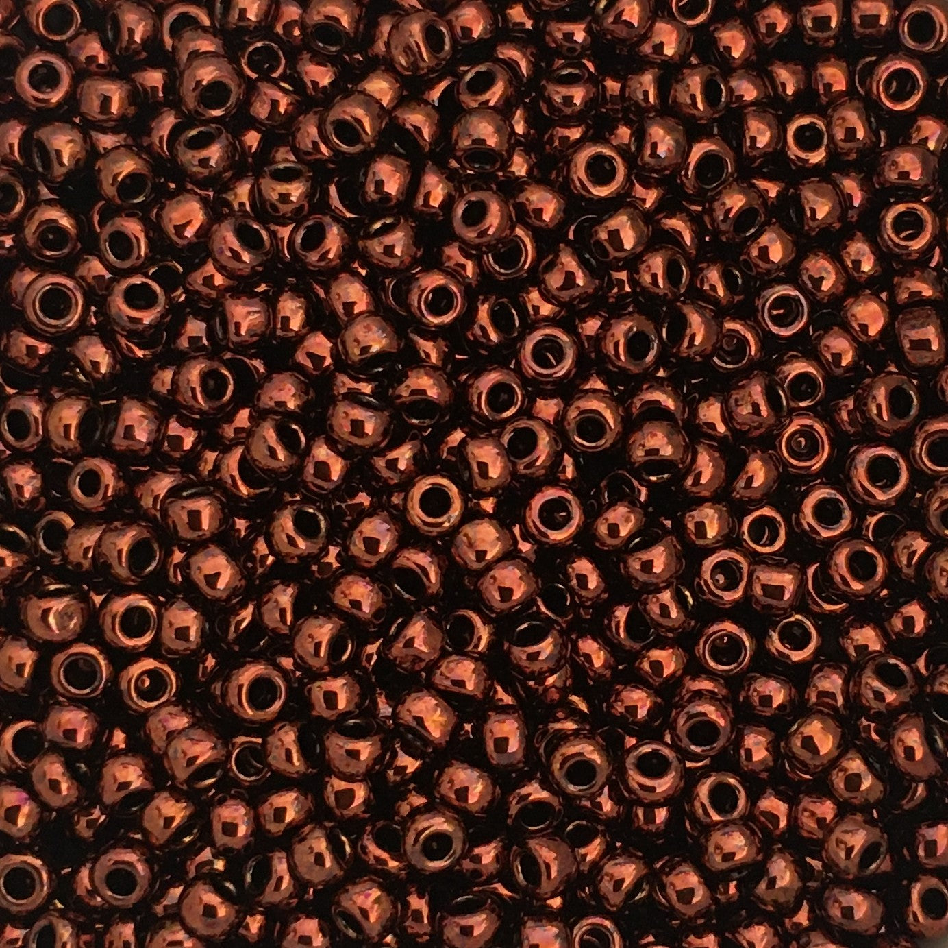 Toho Seed Beads size 11/0 Dark Bronze Metallic TRD-222