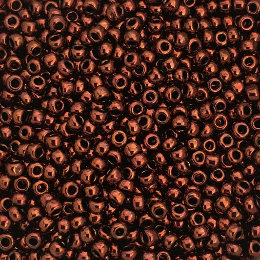 Toho Seed Beads size 11/0 Dark Bronze Metallic TRD-222