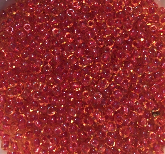 Toho Seed Beads size 11/0 Light Topaz/Mauve Rainbow TRD-241