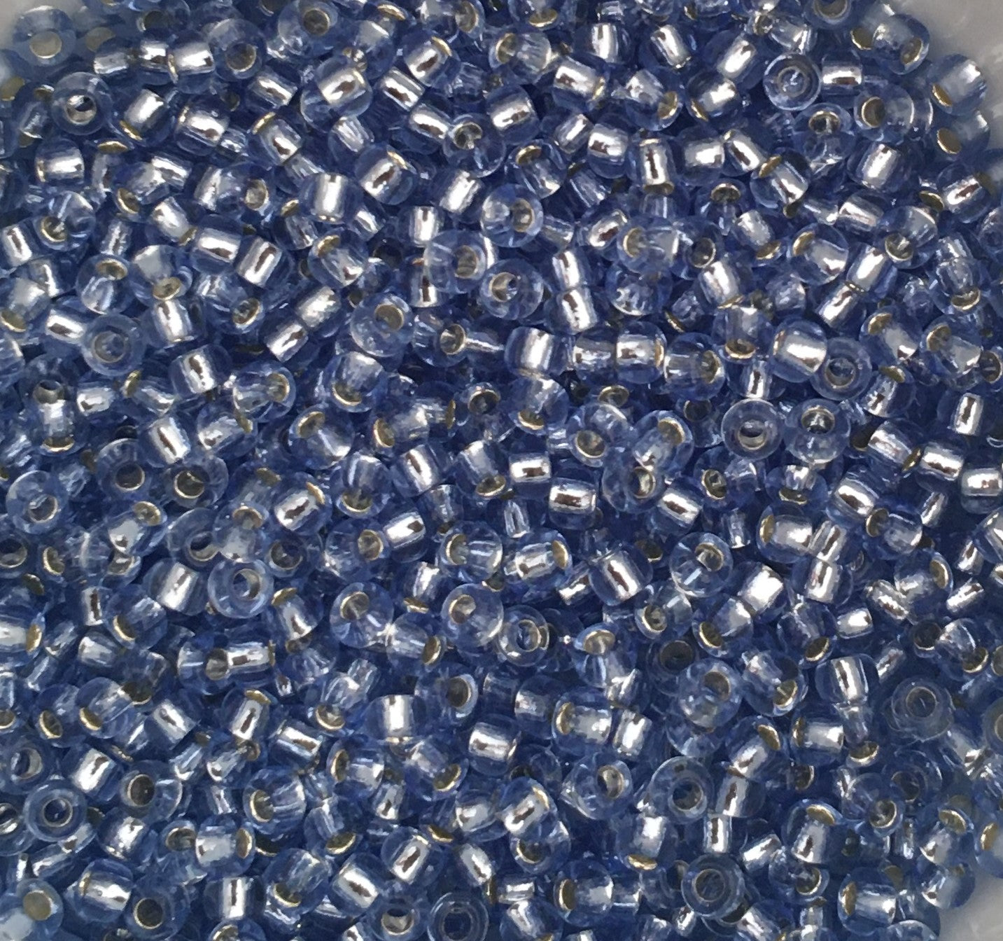 Toho Seed Beads size 11/0  Silver-lined Light Sapphire TRD-33